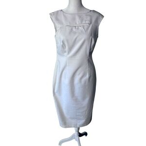 Calvin Klein White Sleeveless Shift Dress